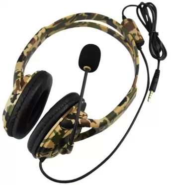 Гарнитура проводная Gaming Headset Green Camouflage (Зеленый камуфляж) (P4-890 PRO)