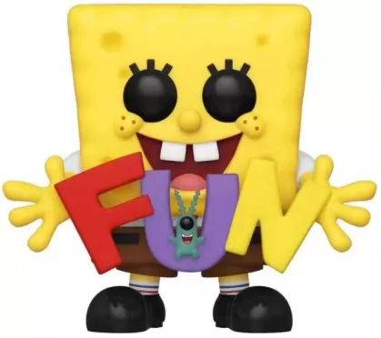 Фигурка Funko POP! Vinyl: Губка Боб с надписью FUN (Spongebob with FUN (Exc)) Губка Боб (Spongebob) (43976) 9,5 см