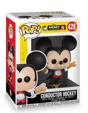 Фигурка Funko POP! Bobble Vinyl: Дирижер Микки Маус (Conductor Mickey) (Mickey's 90th) (32186) 9,5 см