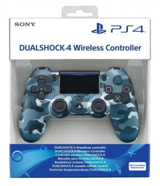 Геймпад беспроводной Sony DualShock 4 Wireless Controller (v2) Blue Camouflage (Синий Камуфляж) Оригинал (PS4)