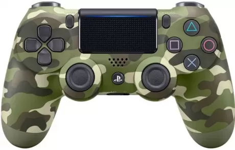 Геймпад беспроводной Sony DualShock 4 Wireless Controller (v2) Green Camouflage (Зеленый камуфляж) Оригинал (PS4)