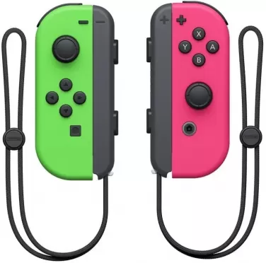 Набор из 2-х контроллеров Joy-Con Неоновый зеленый/Неоновый розовый (Switch)