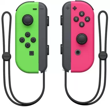Набор из 2-х контроллеров Joy-Con Неоновый зеленый/Неоновый розовый (Switch)
