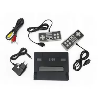 Игровая приставка 8 bit NES 440 в 1 Black box + 440 встроенных игр + 2 геймпада + пистолет (Черная)