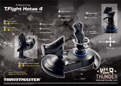 Джойстик Thrustmaster T-Flight Hotas 4 official EMEA (THR84) WIN/PS4
