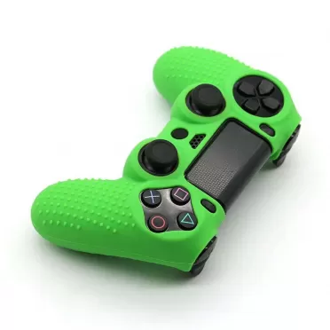 Защитный силиконовый чехол Controller Silicon Case (Non-Slip) для геймпада Sony Dualshock 4 Wireless Controller (Зеленый) (PS4)