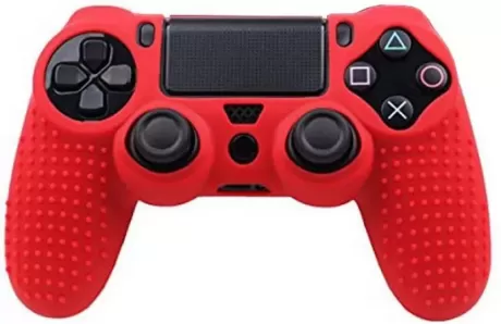 Защитный силиконовый чехол Controller Silicon Case (Non-Slip) для геймпада Sony Dualshock 4 Wireless Controller (Красный) (PS4)