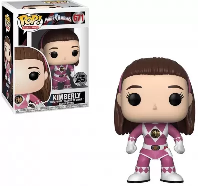 Фигурка Funko POP! Vinyl: Розовый рейнджер без шлема (Pink Ranger (No Helmet)) Могучие рейнджеры (Power Rangers) (32807) 9,5 см