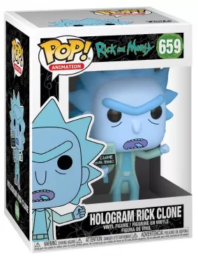 Фигурка Funko POP! Vinyl: Рик и Морти (Rick and Morty) Голограмма Клона Рика (Hologram Rick Clone) (44252) 9,5 см