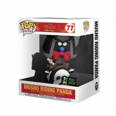 Фигурка Funko POP! Rides: Изумрудный город комик кон (ECCC) Мулан (Mulan) Мушу Верхом На Панде (Mushu Riding Panda (Exc)) (45935) 9,5 см