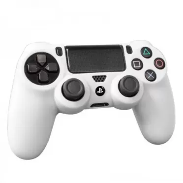 Защитный силиконовый чехол Controller Silicon Case для геймпада Sony Dualshock 4 Wireless Controller (Белый) (PS4)