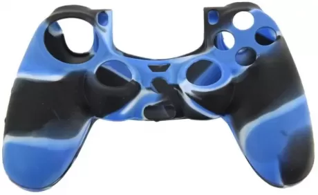 Защитный силиконовый чехол Controller Silicon Case для геймпада Sony Dualshock 4 Wireless Controller (Камуфляж синий) (PS4)