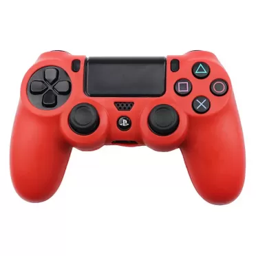 Защитный силиконовый чехол Controller Silicon Case для геймпада Sony Dualshock 4 Wireless Controller (Красный) (PS4)