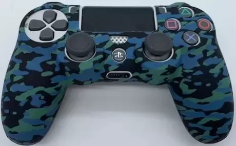 Защитный силиконовый чехол Silicon Case for Controller для геймпада Sony Dualshock 4 Wireless Controller Camouflage Black/Blue/Green (Камуфляж Черный/Синий/Зеленый) (PS4)