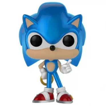 Набор Funko Pop & Tee: Фигурка Ёж Соник (Sonic the Hedgehog) (35712) 9,5 см + Футболка Ёж Соник (Sonic the Hedgehog) Черная, Размер L