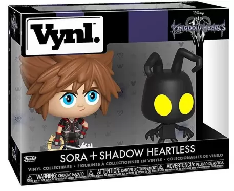 Набор фигурок Funko VYNL: Сора и Бессердечный (Sora & Heartless) Королевство сердец 3 (Kingdom Hearts 3) (37017) 9,5 см