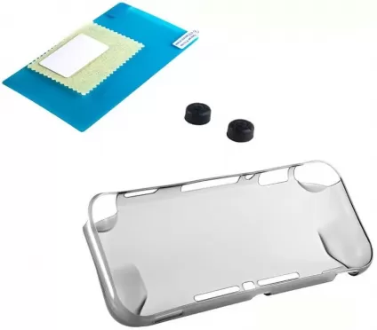 Набор 3 в 1 OIVO Crystal Cover Kit (IV-SW666) Прозрачный белый (Switch Lite)
