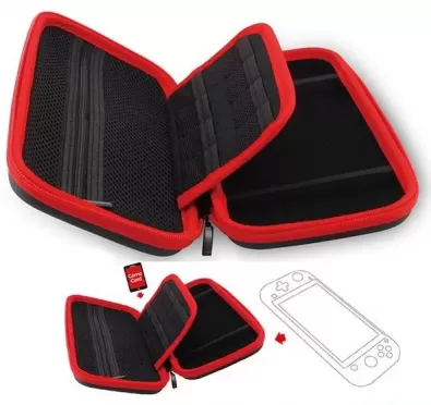 Защитный чехол EVA bag Черно-Красный DOBE (TNS-19091) (Switch Lite)