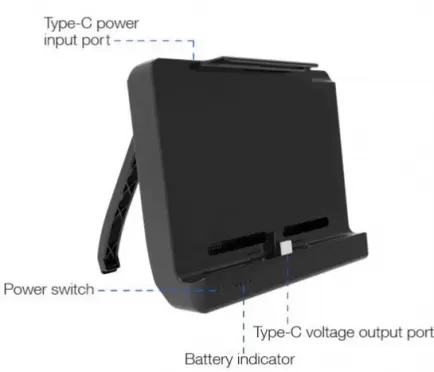 Подставка-зарядка с встроенным аккумулятором 10000mAH DOBE (TNS-1718) (Switch)