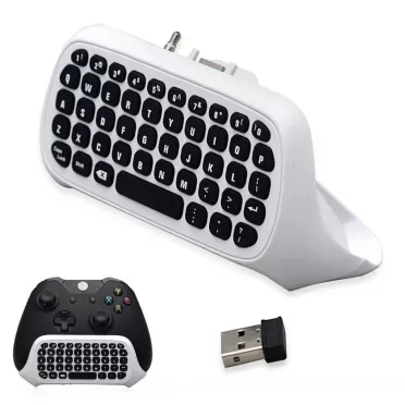 Клавиатура беспроводная для геймпада белая DOBE (TYX-586s) (Xbox One)