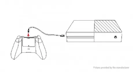 Аккумулятор для геймпада c зарядным кабелем 400 mAh белый DOBE (TYX-561S) (Xbox One)