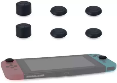 Накладки на стики для геймпада Черные (6 шт) DOBE (TNS-877) (Switch)