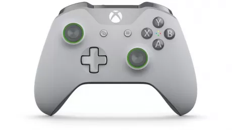 Геймпад беспроводной Microsoft Xbox One S/X Wireless Controller Grey/Green (Серый/Зеленый) (WL3-00061) Оригинал (Xbox One)