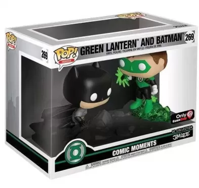 Фигурка Funko POP! Vinyl: Зелёный Фонарь и Бэтмен (Green Lantern and Batman (Jim Lee) (Exc)) (36292) 9,5 см