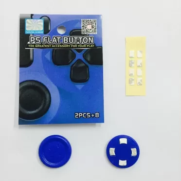 Накладки на крестовину геймпада Cover FLAT Button (2 шт) Синие (PS4)