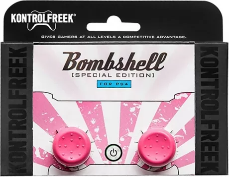 Накладки на стики для геймпада KontrolFreek BombsHell Special Edition  25 (2 шт) Розовый/Белый (PS4)