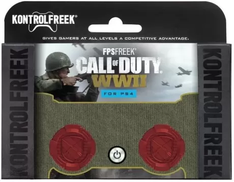 Накладки на стики для геймпада KontrolFreek FPS Freek CALL of DUTY WWII  22 (2 шт) Красный/Черный (PS4)
