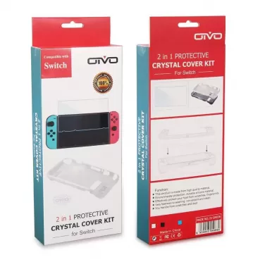 Набор аксессуаров Crystal Cover Kit 2 в 1 OIVO (IV-SW036) (Switch)