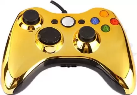 Геймпад проводной Xbox 360 Wired Controller (Chrome Gold) Хромированный золотой (Xbox 360)
