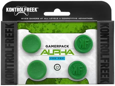 Накладки на стики для геймпада KontrolFreek GamerPack Alpha  33 (4 шт) Зеленый/Черный (PS4)