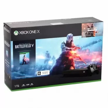 Microsoft Xbox One X 1Tb Черная + Battlefild 5