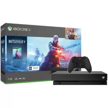 Microsoft Xbox One X 1Tb Черная + Battlefild 5