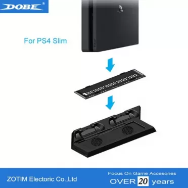 Подставка для вертикальной установки консоли + зарядная станция DOBE (TP4-891) (PS4 FAT/SLIM)