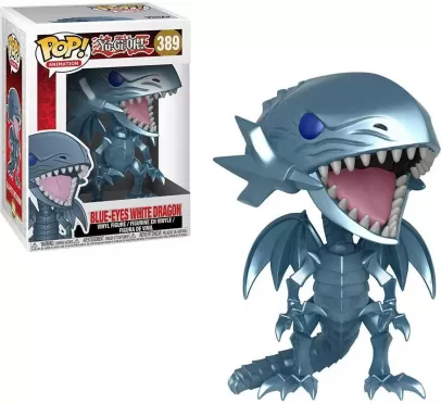 Фигурка Funko POP! Vinyl: Голубоглазый Белый Дракон (Blue Eyes White Drago) Югио! (Yu:Gi:Oh! S1) (27451) 9,5 см