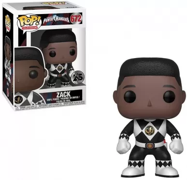 Фигурка Funko POP! Vinyl: Черный Рейнджер без шлема (Black Ranger (No Helmet)) Могучие рейнджеры (Power Rangers) (32808) 9,5 см