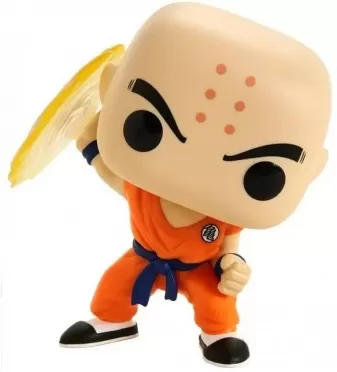 Фигурка Funko POP! Vinyl: Драконий жемчуг Зет 7 Сезон (Dragon Ball Z S7) Куририн с диском Деструкто (Krillin with Destructo Disc) (44263) 9,5 см