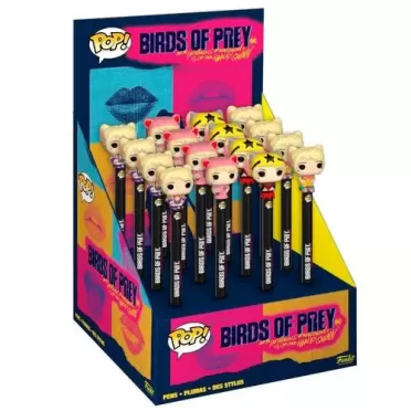 Ручка в ассортименте Funko POP! Pen Toppers: Хищные птицы: Потрясающая история Харли Квинн (Birds of Prey) (PDQ 45455) 17 см