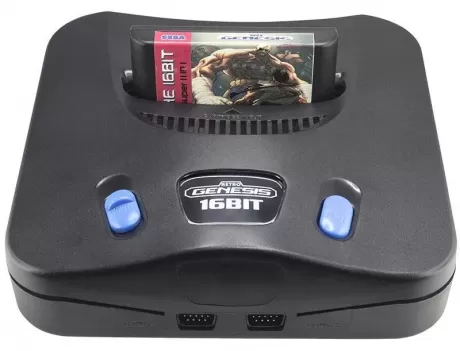 Игровая приставка 16 bit Sega Retro Genesis Modern (170 в 1) + 170 встроенных игр + 2 геймпада (Черная)