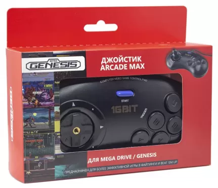 Геймпад проводной Arcade Max Retro Genesis Controller (16 bit)