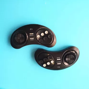 Геймпад беспроводной 16 bit Sega Wireless controller 2,4G для первого игрока (Черный) (16 bit)