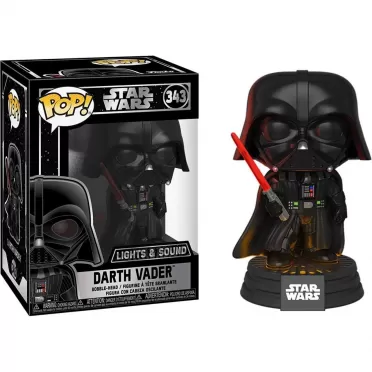 Фигурка Funko POP! Bobble: Звездные войны (Star Wars) Дарт Вейдер с подсветкой и звуком (Darth Vader E) (35519) 9,5 см