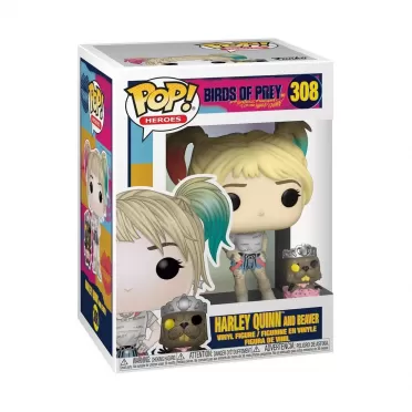 Фигурка Funko POP! Vinyl: Хищные птицы: Потрясающая история Харли Квинн (Birds of Prey) Харли Квинн с бобром (Harley Quinn w/Beaver) (44378) 9,5 см