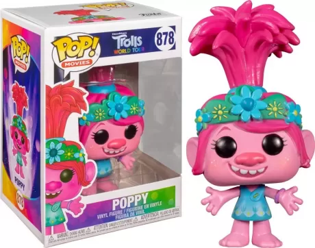 Фигурка Funko POP! Vinyl: Тролли: Мировой тур (Trolls World Tour (TWT)) Розочка (Poppy) (47000) 9,5 см