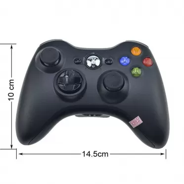 Геймпад беспроводной Wireless Controller для Xbox 360 (Black) Черный (Xbox 360)