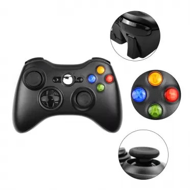 Геймпад беспроводной Wireless Controller для Xbox 360 (Black) Черный (Xbox 360)
