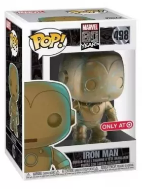 Фигурка Funko POP! Bobble: Железный Человек (Iron Man) Марвел 80 лет (Marvel 80th) (PT)(Exc) (42223) 9,5 см